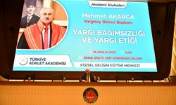 Yargıtay Başkanı Akarca, Akademi Söyleşileri programında hakim ve savcı adaylarına hitap etti: