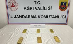 Ağrı'da 20 kilo 596 gram külçe altın ele geçirildi