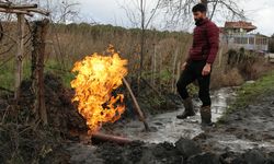 Samsun'da sulama için yapılan sondajdan yanıcı gaz çıktı