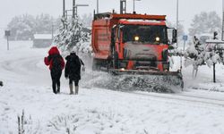 Kars’ın Sarıkamış ilçesi karla kaplandı