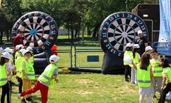 Bursa Uluslararası Spor Festivali’nde çocuklar doyasıya eğlendi