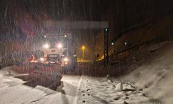 Bursa Büyükşehir'in karla mücadelesi sürüyor