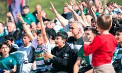 Bursa'da dev ekranda Bursaspor coşkusu