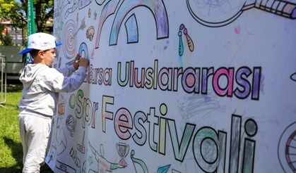 Bursalı çocuklar Spor Festivali’yle doyasıya eğlendi