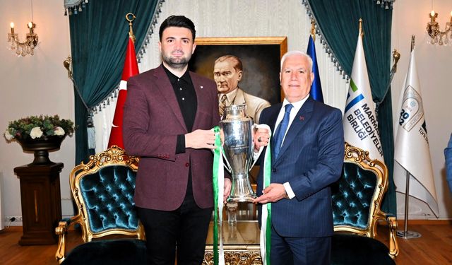 Enes Çelik’ten Mustafa Bozbey’e teşekkür ziyareti