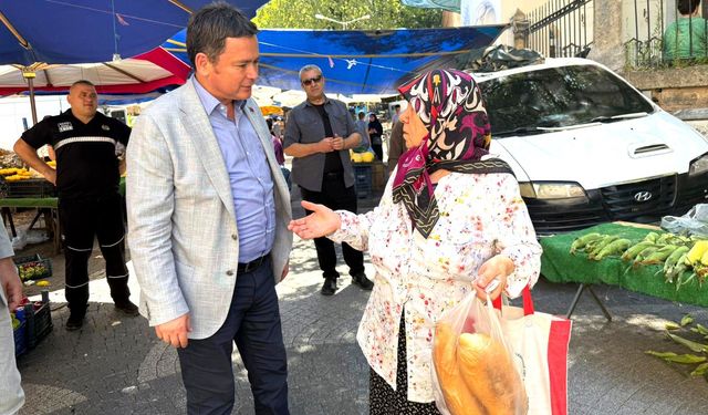 Osmangazi’de pazar ziyareti: Başkan Aydın, artan fiyatlara dikkat çekti