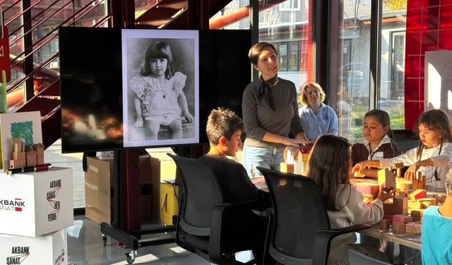 Nilüfer'de çocuklar Pancar Deposu'nda sanatla buluştu