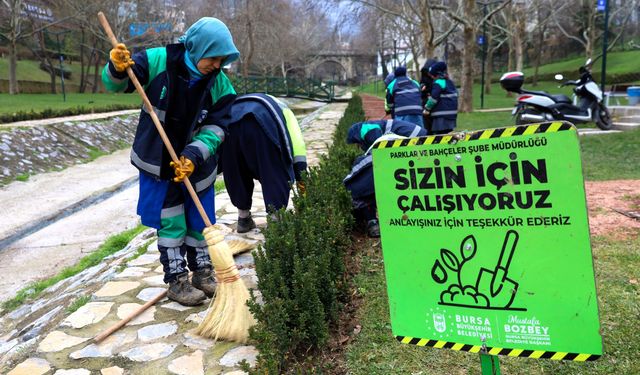 Bursa kışın da çiçek bahçesine dönüşüyor