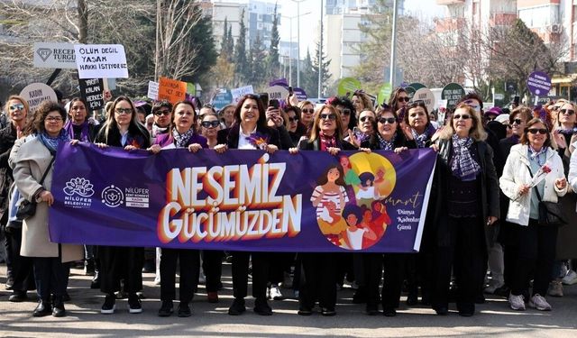 Kadınlar Nilüfer’de eşitlik için ses veriyor