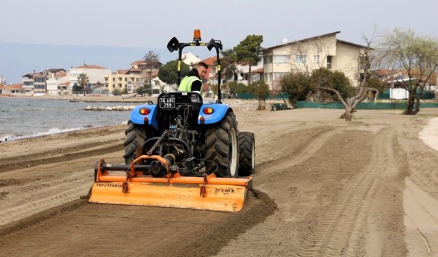 Bursa’da plajlar yaza hazır hale getiriliyor