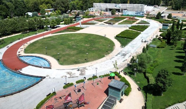 Bursa Büyükşehir'den Millet Bahçesi'ne estetik dokunuş