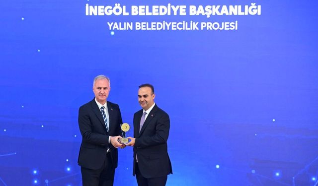 İnegöl Belediyesi’nin ‘Yalın Belediyecilik Projesine' bakanlıktan verimlilik ödülü