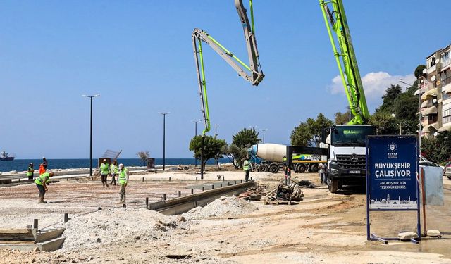 Büyükşehir’den Gemlik sahiline 47 bin metrekarelik dönüşüm hamlesi
