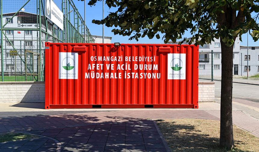 Osmangazi Belediyesi’nden örnek afet projesi