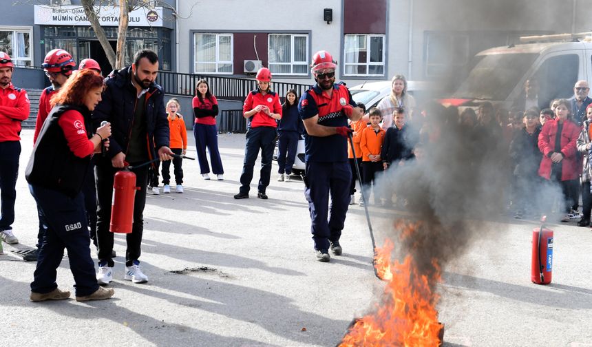 Osmangazi’den öğrencilere afet farkındalık eğitimi