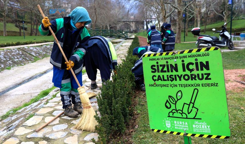 Bursa kışın da çiçek bahçesine dönüşüyor