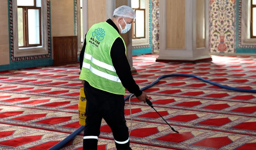 Nilüfer’in ibadethanelerinde bahar temizliği